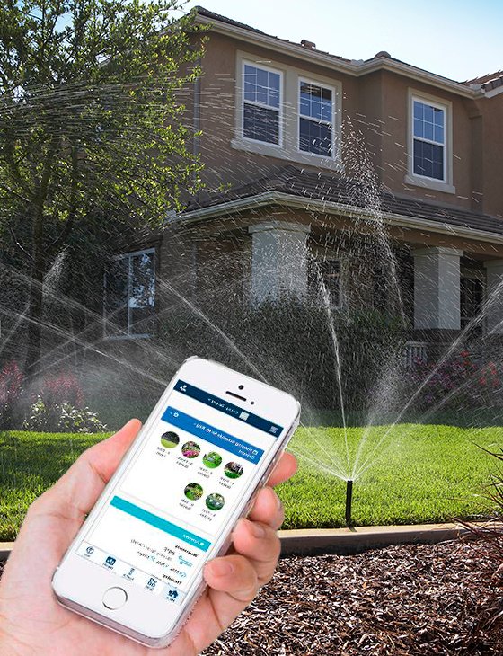 Aplicación Hydrawise en dispositivo móvil